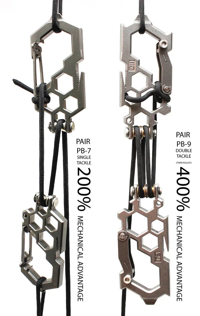EDC Outdoor Multi Function Tool Strengthen Version Pulley System To Hang Buckle Camping Survival Gear Accessories | Спорт и