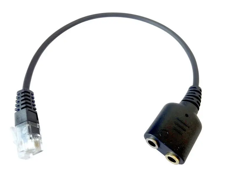 Адаптер для гарнитуры 4 шт. двойной переходник 3 5 мм на RJ9 Кабель-адаптер