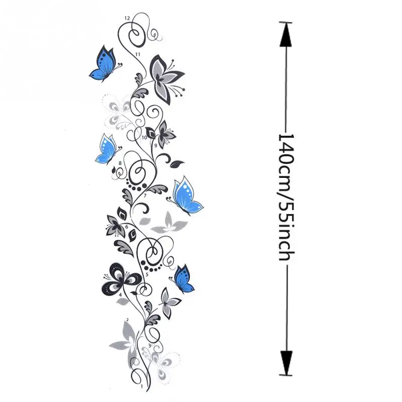 DIY стикер на стену бабочка цветок лоза виниловые наклейки стены съемные s Фреска