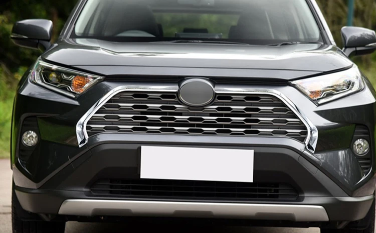 Автомобильные аксессуары 2 шт. хромированный автомобильный передний гриль из АБС