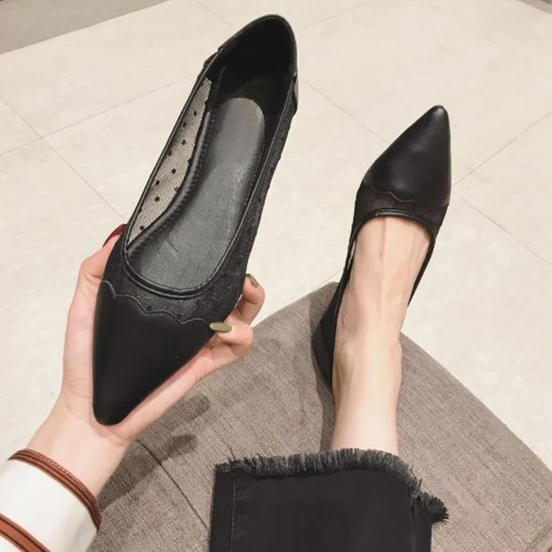 Новая летняя обувь Женские балетки на плоской подошве Повседневная женская с