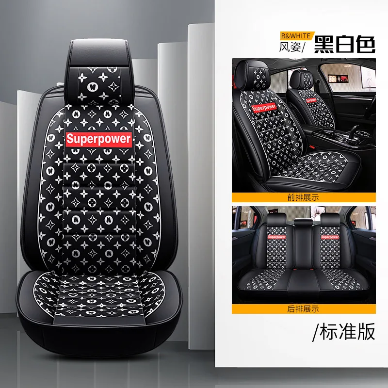 Модные автомобильные аксессуары hello kitty Fundas Coche Asiento универсальный чехол на заднее сидение автомобиля кожаный чехол для автокресла Универсальный - Название цвета: 1