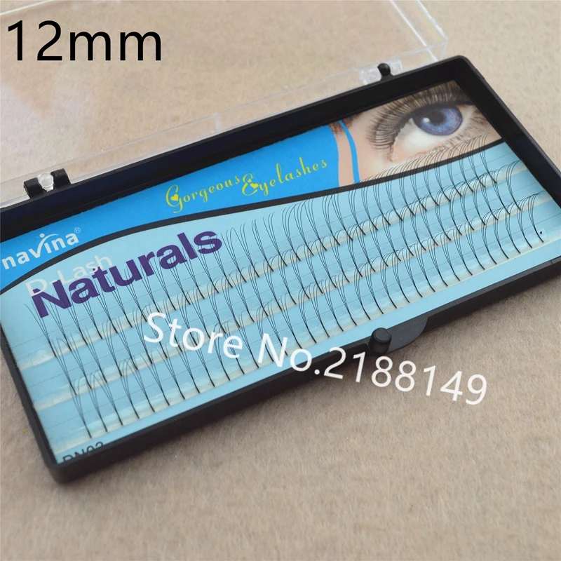 2018 3 trays Individual Black Mink Fake False Eyelashes Natural Long Extension Makeup Eye Lashes 8/10/12mm GD249 | Красота и здоровье
