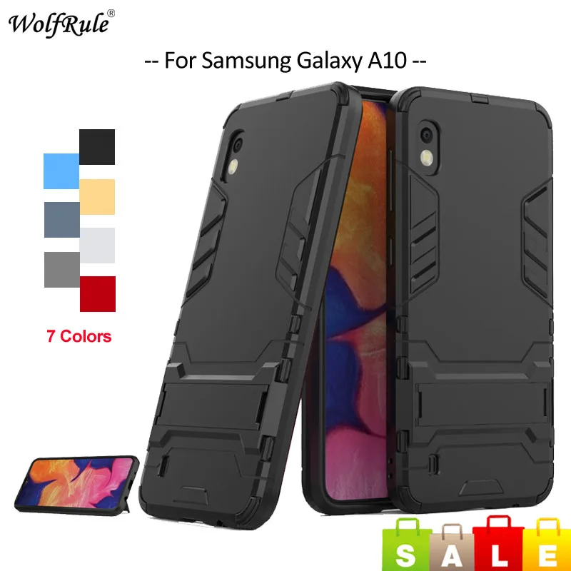 

For Cover Samsung Galaxy A10 Case TPU & PC Holder Bumper Phone Case For Samsung Galaxy A10 Cover For Samsung A10 A105 6.2''