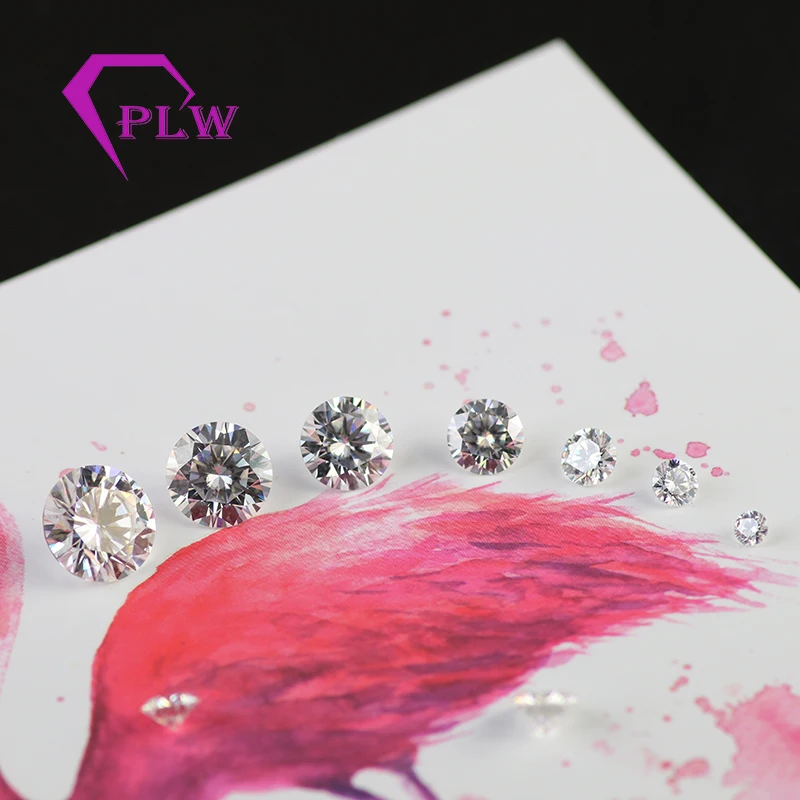 Включая сертификат 10 мм 4ct EF цвет белый VVS бриллиантовая огранка настоящий