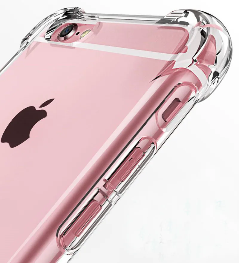 BRCSBOW Transparent TPU Silicone Phone Case Super Shockproof Back Cover Clear Cases For iPhone X XS XR Max 8 7 6 6S Plus |