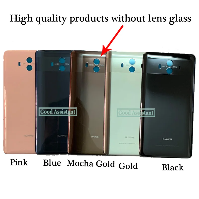 Оригинальная задняя крышка для Huawei Mate 10 батарейного отсека Корпус заднего стекла