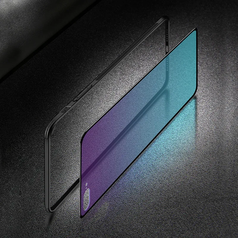 Чехол Coque Fundas для iPhone 8 7 6 6S X Capinhas градиентный цвет ультра тонкий жесткий чехол iPhone8