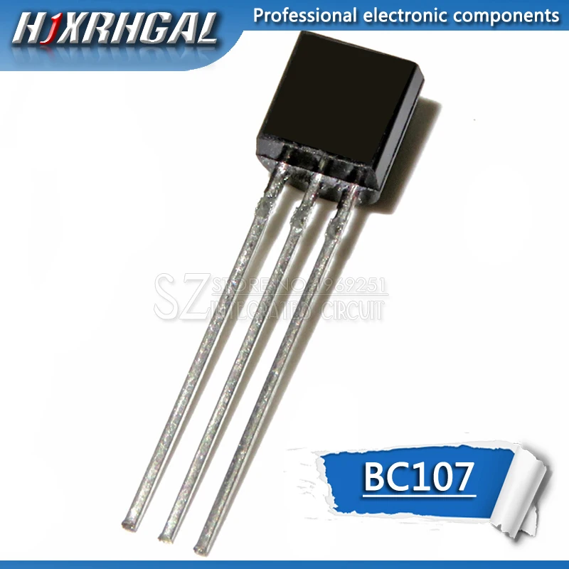 Free shipping 10pcs/lot BC107 Transistor TO-92 C107 new original | Электронные компоненты и принадлежности