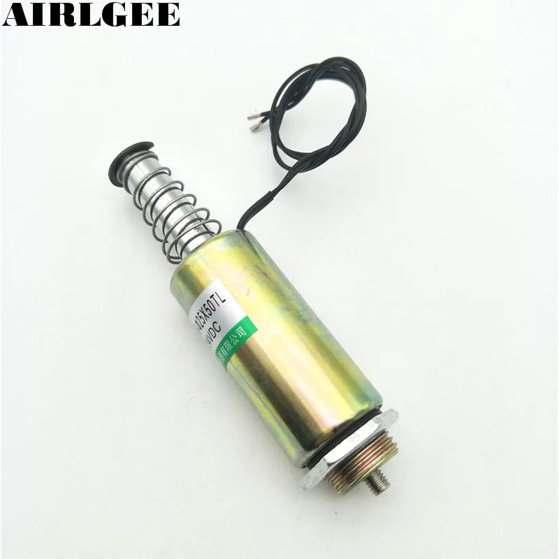 Высокое качество DC 12/24V 10mm 300g нажимной Тип трубчатый соленоид движения