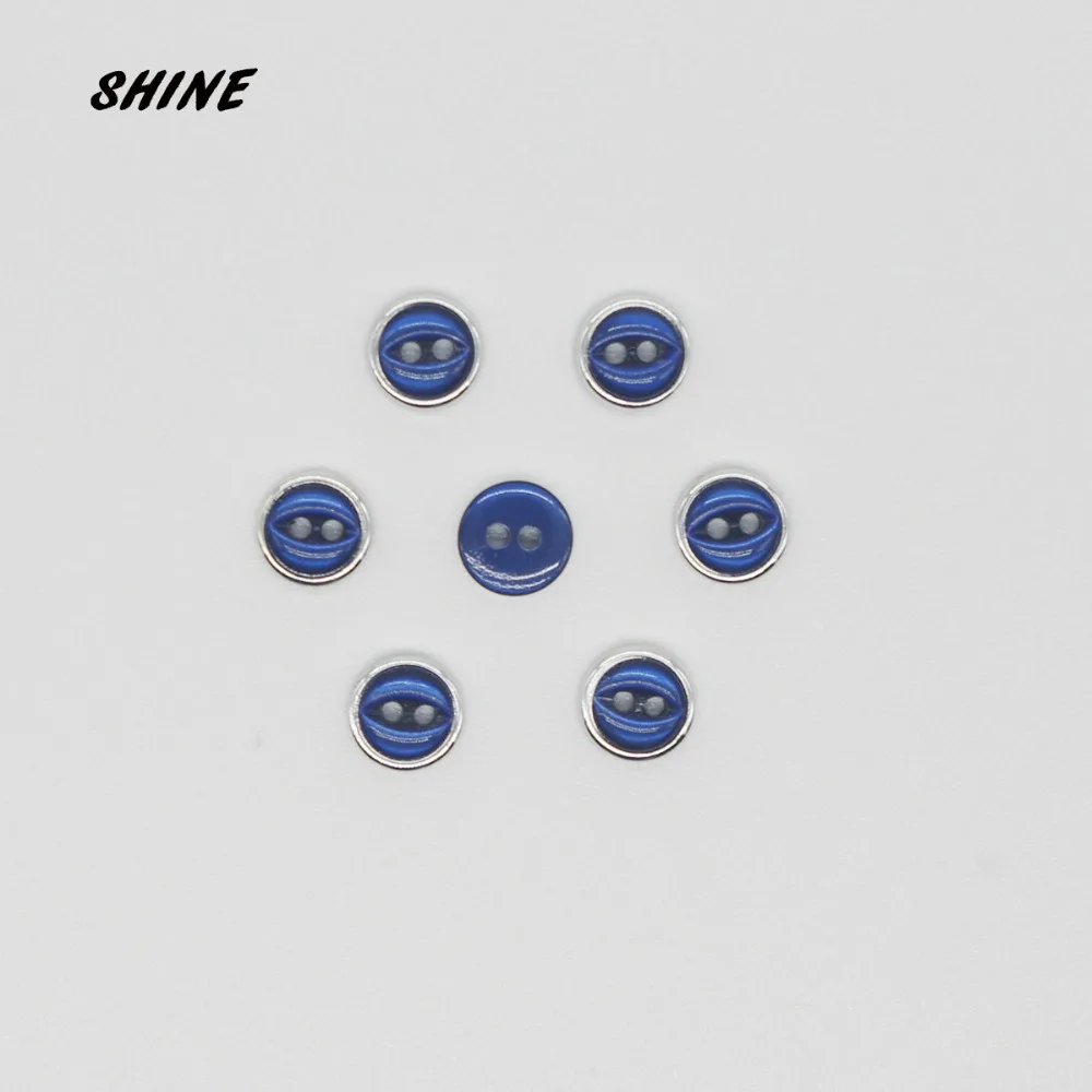 Пуговицы для шитья из смолы SHINE скрапбукинг круглые с двумя отверстиями рыбий