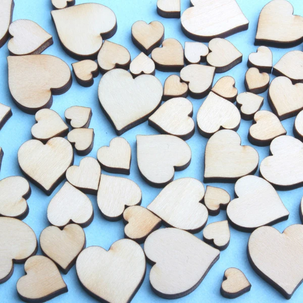 100 шт. украшения для рукоделия в виде сердца