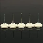 Полировальная накладка из шерстяного войлока диаметром 25 мм, 5 шт., прочная полировальная Накладка для вращающегося инструмента Dremel с высокой точностью полировки