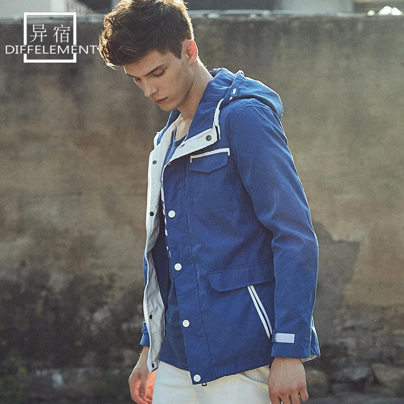 Diffelement весна и осень пальто Мужская брендовая одежда бутик ветровка мужская