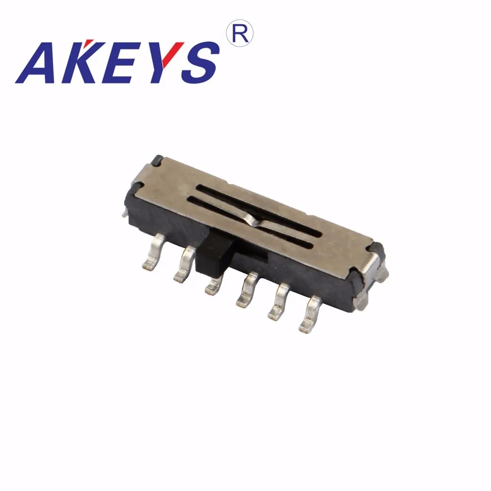 10 шт. планшетовый мини переключатель 4P2T SMT SMD 12 контактов 2 позиционные