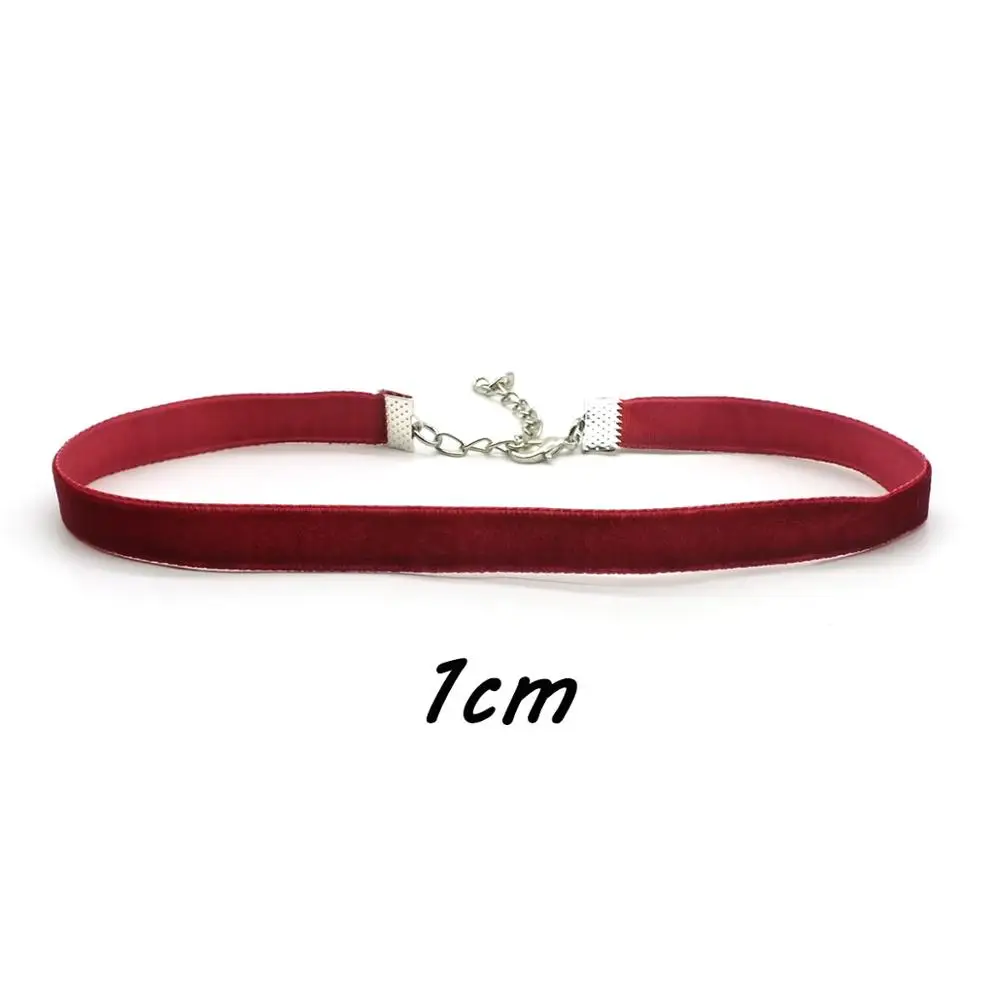wine 10mm width Zoeber, модное ожерелье-чокер из бисера, черная кожаная веревка, Мули, ожерелье из серебристого металла, короткое ожерелье с бантиком, подарки для женщин - Окраска металла: wine 10mm width