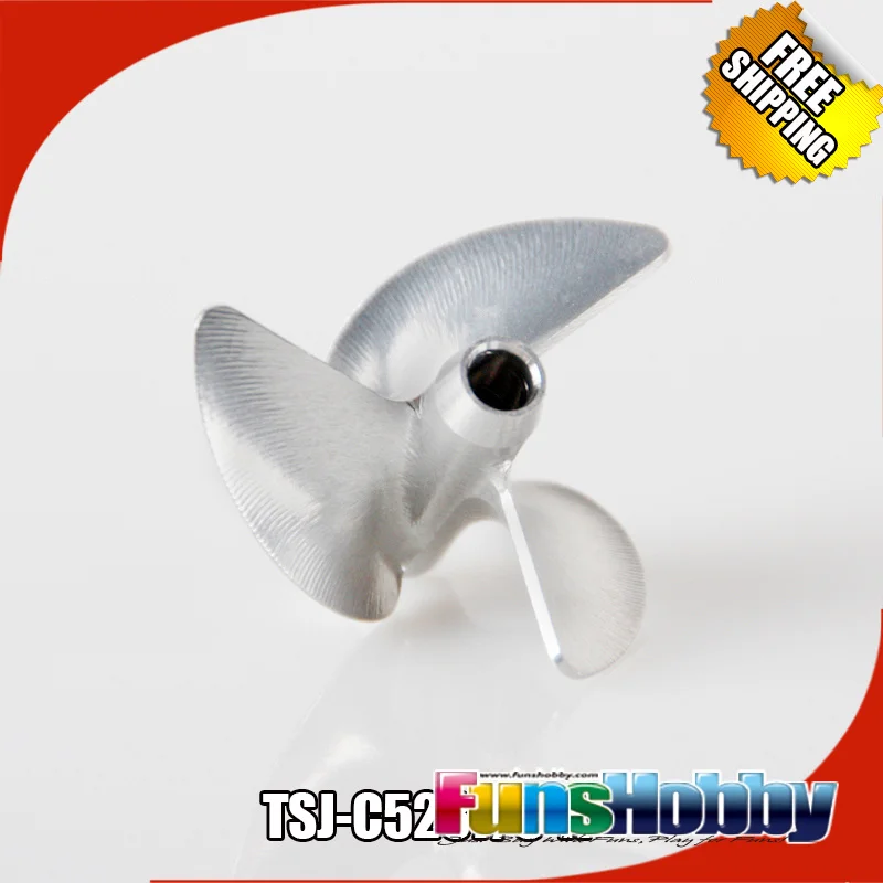 Tenshock CNC 7075 T6 3 лопастной Алюминиевый Пропеллер M4 для лодки Mono / Hydro Rc|aluminium propeller|3