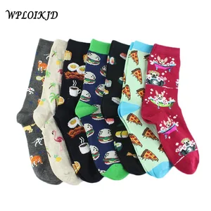 WPLOIKJD Модные оригинальные хлопковые носки в виде яйца, женские Веселые носки в стиле унисекс с веселыми животными, женские носки