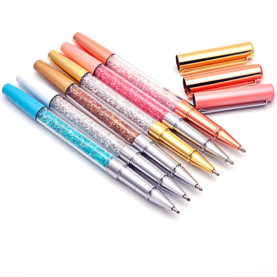 Гелевые шариковые ручки с кристаллами 10 шт. школьные принадлежности офисная