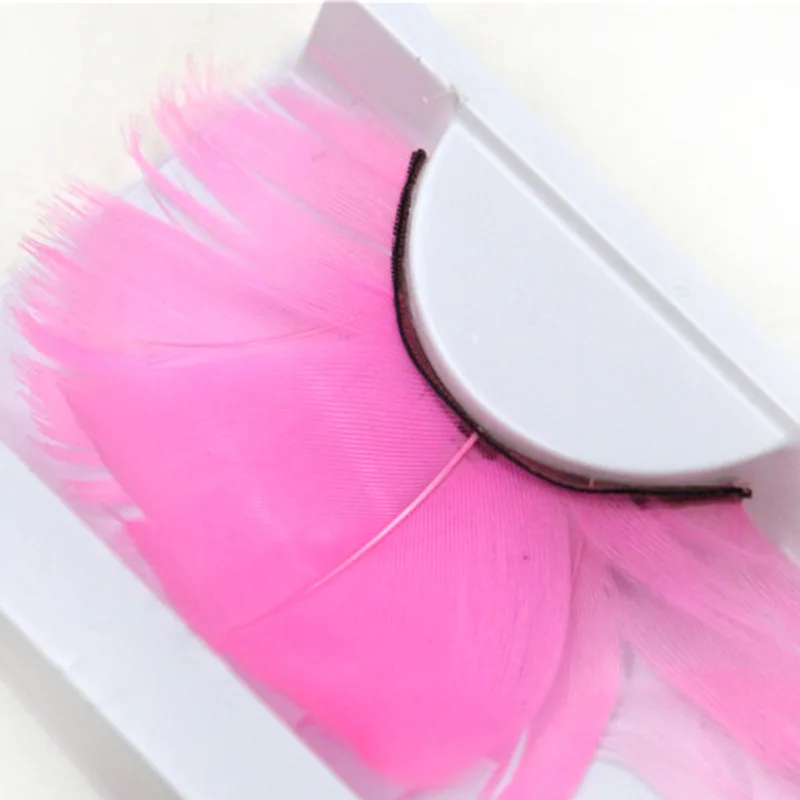 5 пар преувеличенные накладные ресницы Розовое Перо Макияж для клуба | Красота и