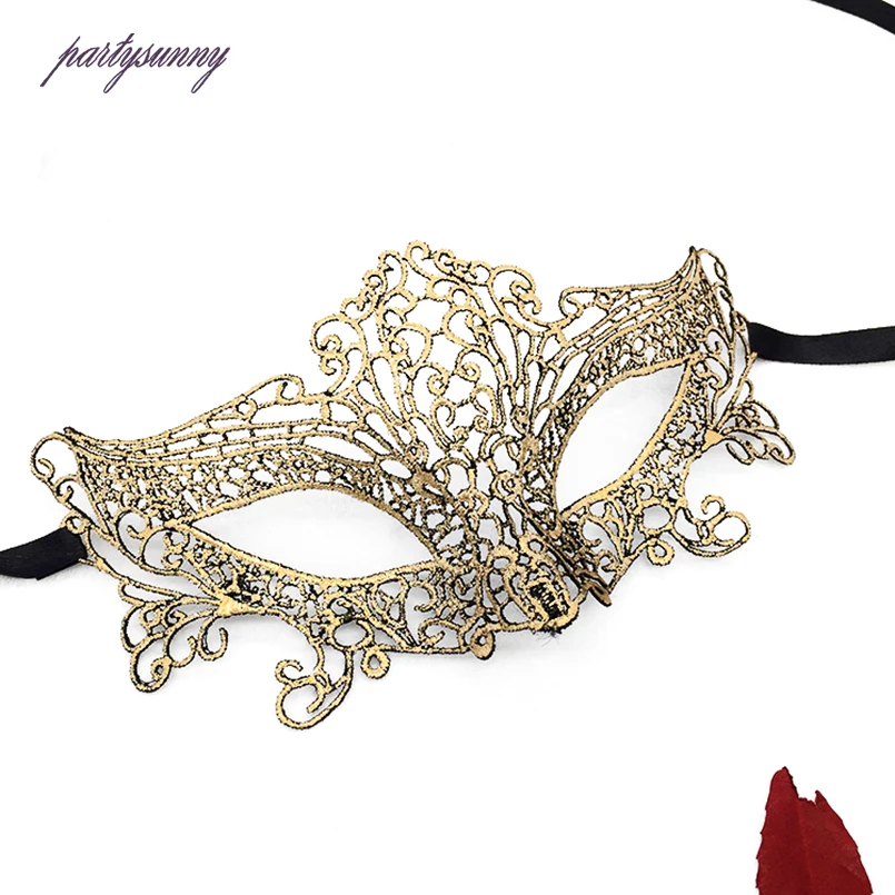 PF женский черный кружева маска для глаз верхняя половина лица маски маскарада