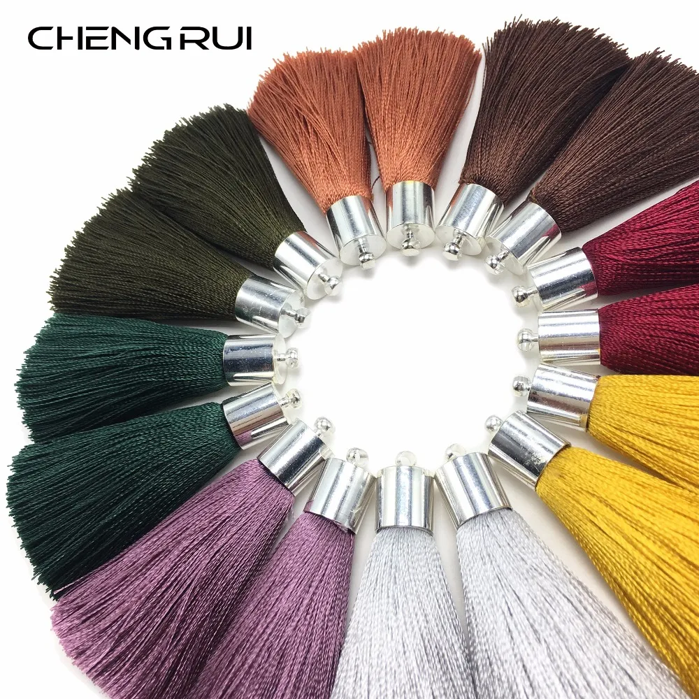 CHENGRUI L94 5 см кисточки шелковые занавески с кисточками ремесло шелк бахромой