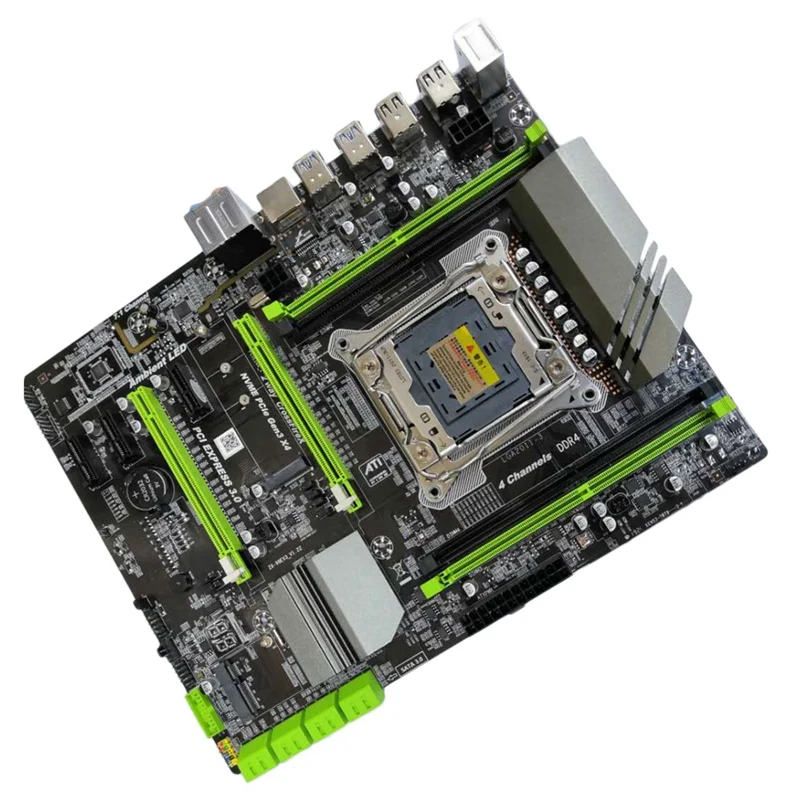 X99 LGA2011-3 материнская плата для Intel I7 E5 4-канальный DDR4 2133/2400/2800 32G RAM NVME SSD M.2 SATA2.0 USB3.0