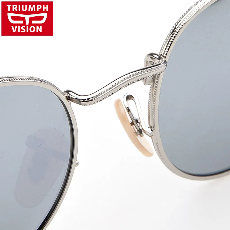 Солнцезащитные очки TRIUMPH VISION женские Поляризованные круглые Ретро стиль|rimless
