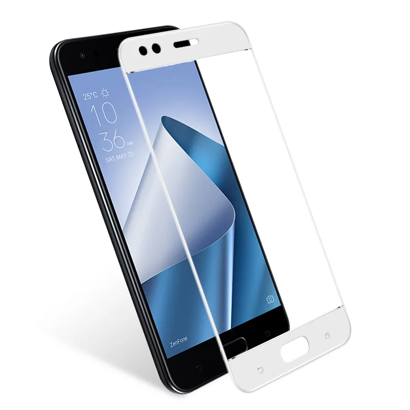 White Для Asus ZenFone 4 ZE554KL закаленное стекло 9H 3D полноэкранное покрытие взрывобезопасная Защитная пленка для экрана для Asus ZenFone 4 - Цвет: White