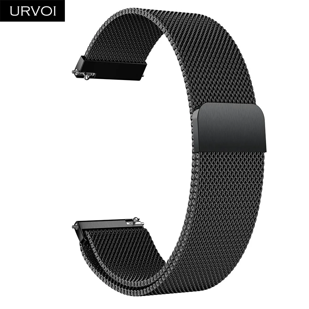 URVOI Миланская петля для Galaxy watch активный ремешок для Galaxy watch нержавеющая сталь Магнитная Регулируемая пряжка с адаптером