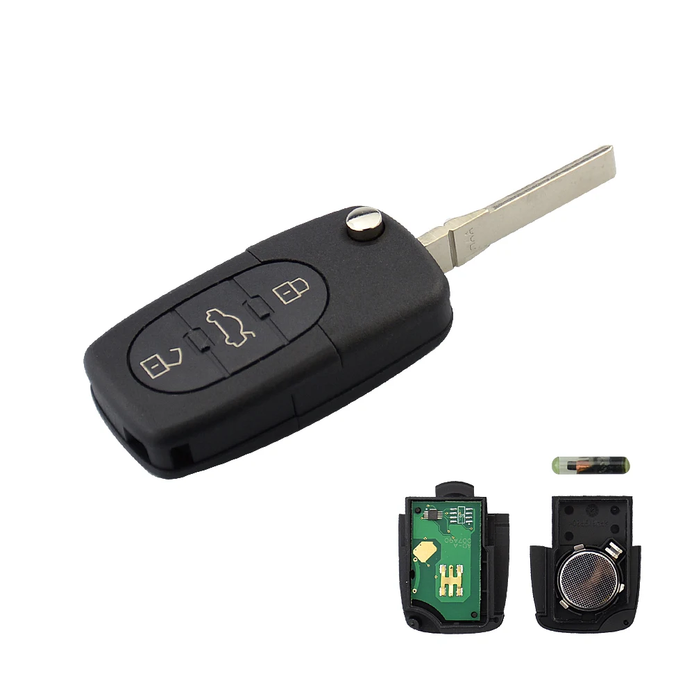 Ключ дистанционного управления OkeyTech 433 МГц с 3 кнопками для AUDI 4D0837231A 4D0837231K 4D0837231N