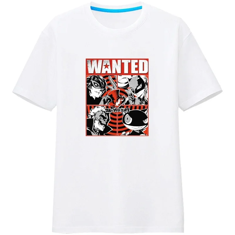 

High-Q Unisex Anime Cos Persona5 P5 Akira Kurusu Cosplay T-Shirt Tee T Shirt