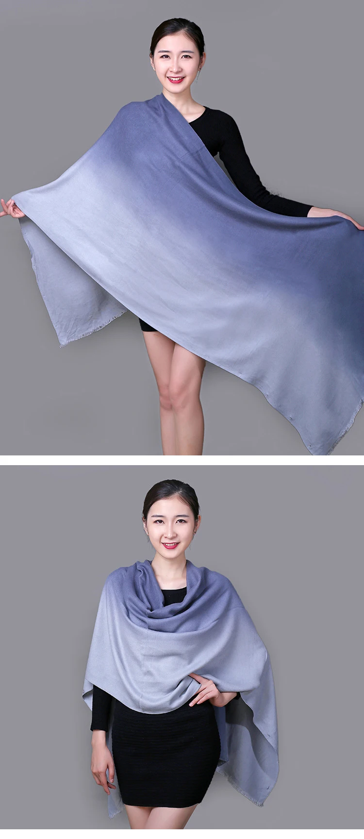 Mingjiebihuo Новые Модные осенние и зимние женские толстые теплые удобные высокое качество длинный вязаный шарф двойного назначения шаль