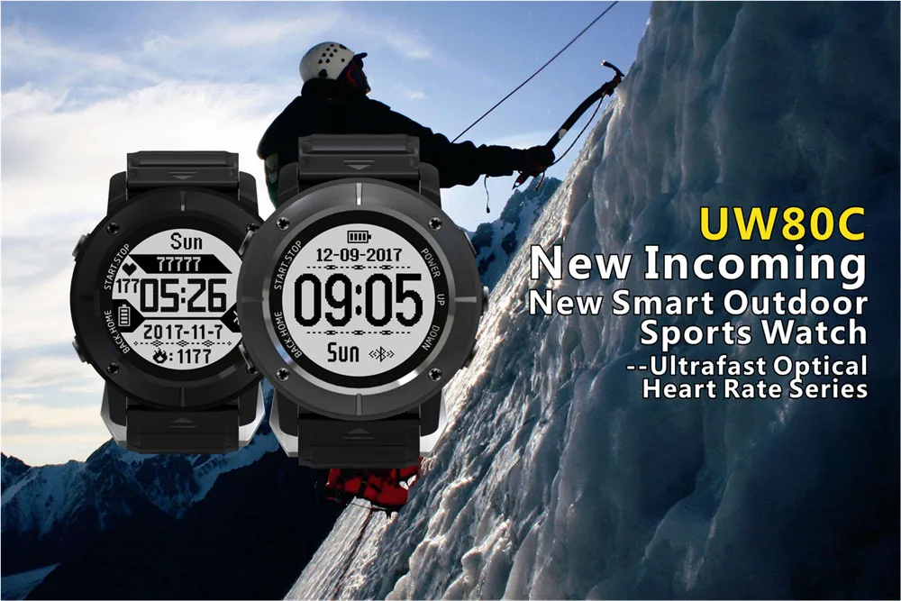 AMYNIKEER умные часы UW80C уличные спортивные часы gps навигация монитор сердечного ритма компас IP68 Водонепроницаемые умные часы для мужчин
