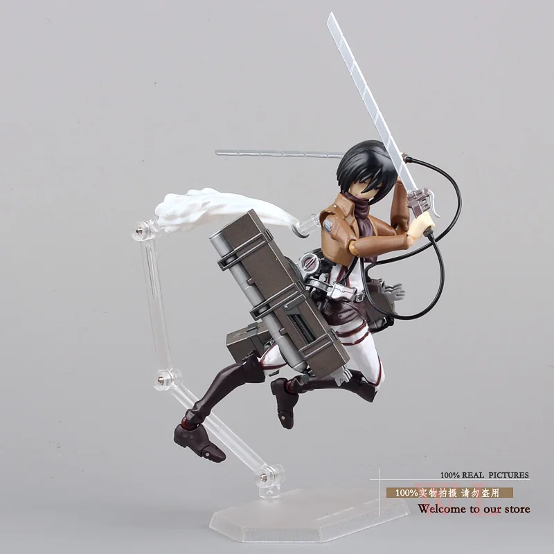 Аниме атака на Титанов Эрен Микаса Аккерман Леви риваиль Figma 203 207 213 ПВХ фигурка модель игрушки