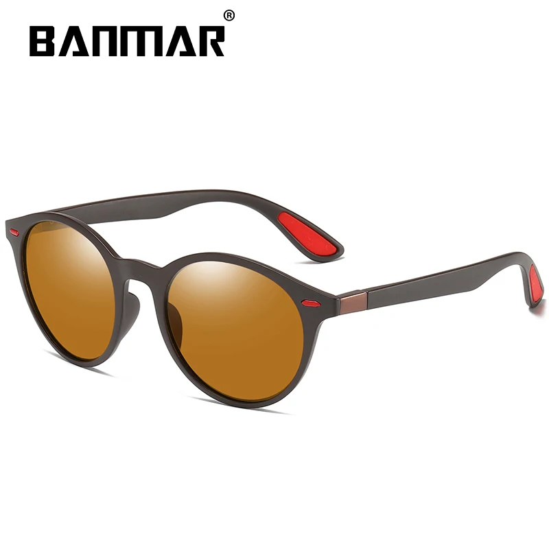 BANMAR Fashion Polarized Sunglasses Men TR90 Luxury Brand Designer Vintage Driving Night Sun Glasses Male Goggles Shadow UV400 - Цвет линз: TEA TEA