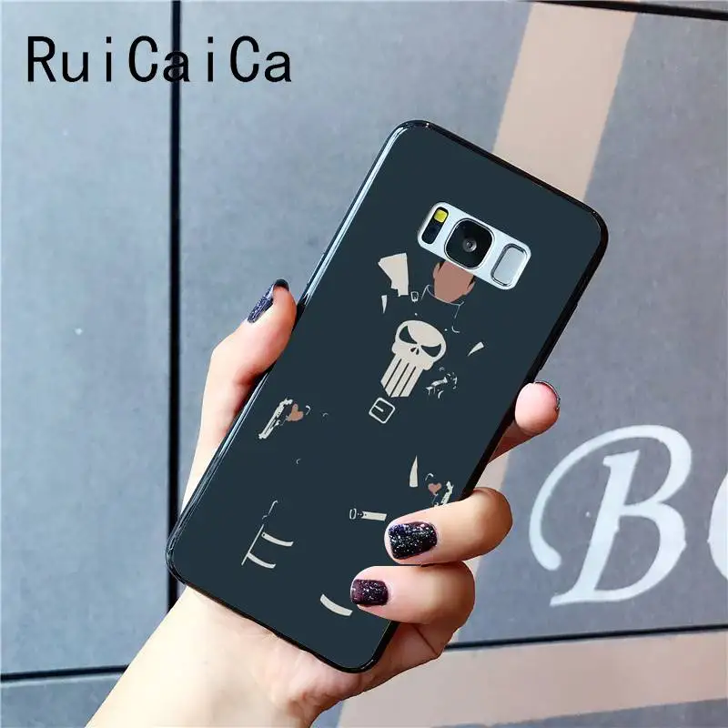 Чехол для телефона Ruicaica Marvel Game The Punisher Ghost Rider чехол Samsung Galaxy S9 plus S7 edge S6 S10 S8 |
