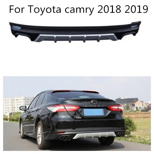 ABS Автомобильный задний бампер для губ автомобильный диффузор подходит Toyota camry 2018