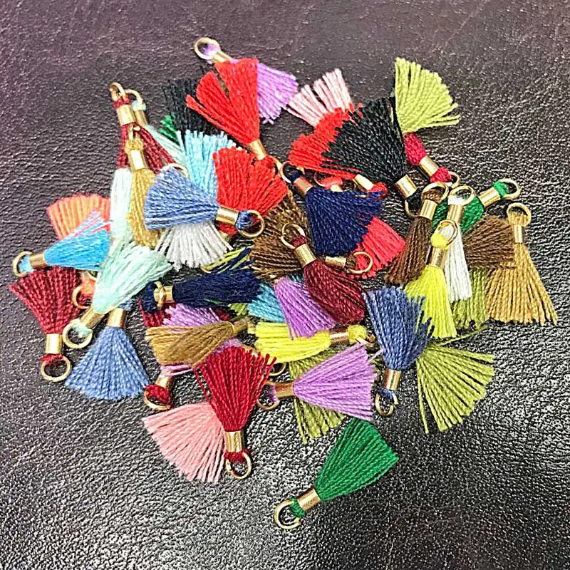 1 см много цветов мини хлопок Ленточки 30 шт./лот Малый для брелок boho расходных