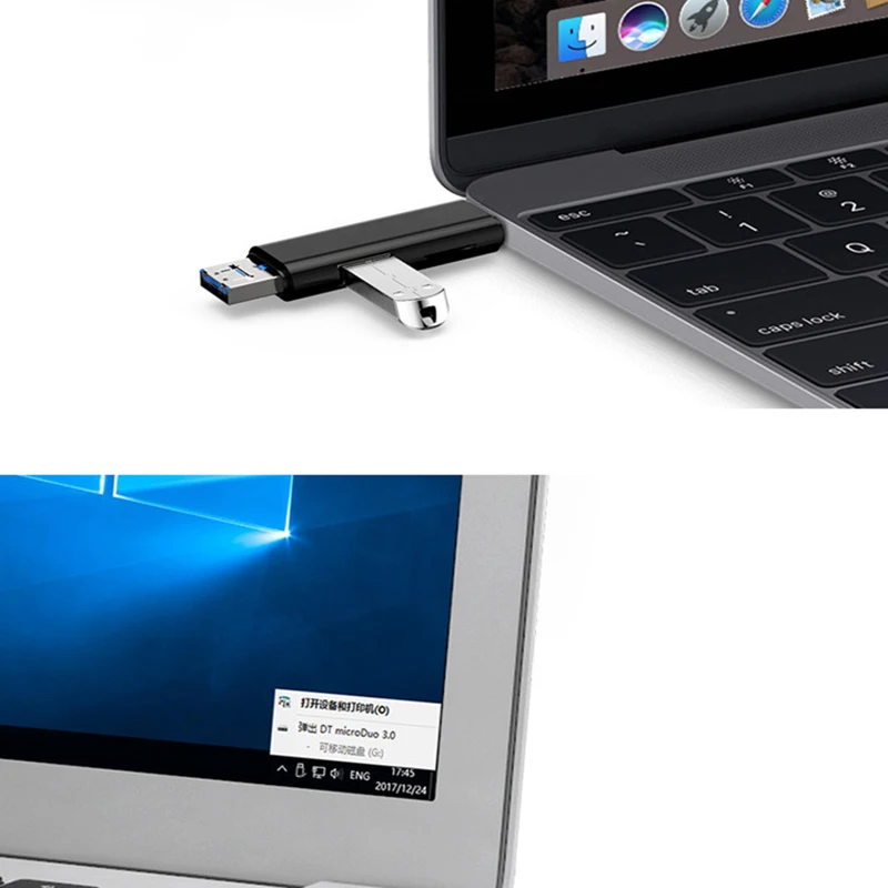 Многофункциональный картридер 5 в 1 Type C OTG USB 2 0 устройство для чтения карт памяти с