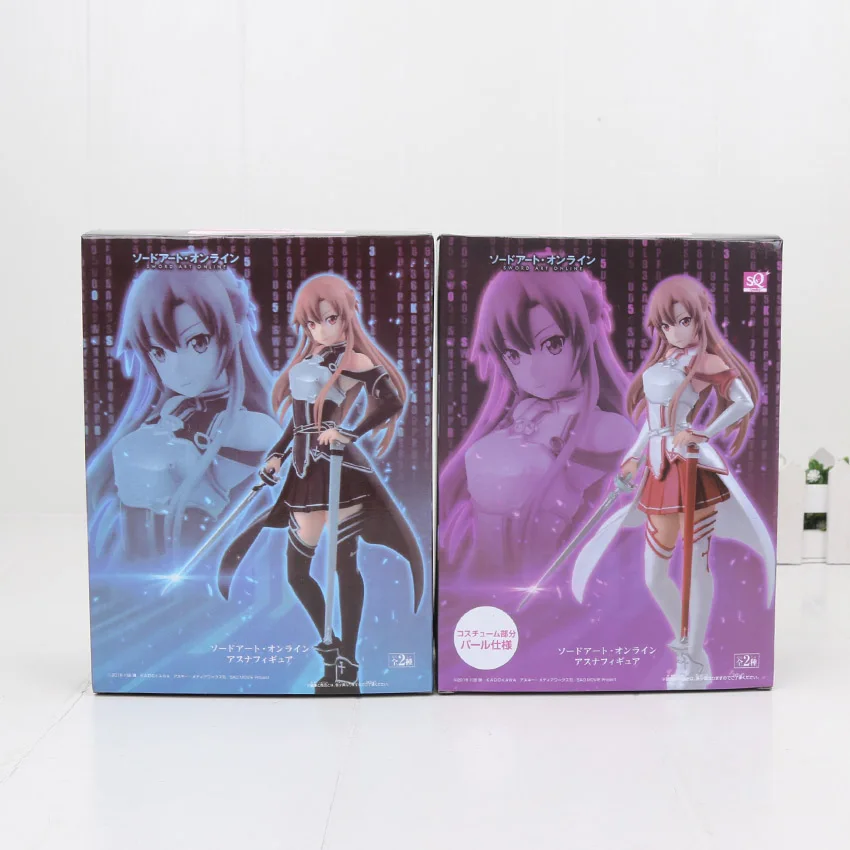 Аниме SQ Sword art online Asuna Коллекционная экшн-фигурка SAO Yuuki модель Toy 18 см | Игрушки и
