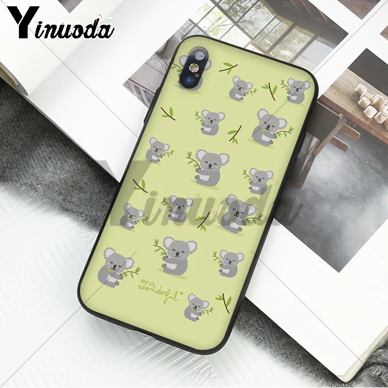 Yinuoda милый чехол с австрийским коалом стильный мягкий для телефона Apple iPhone 8 7 6 6S Plus
