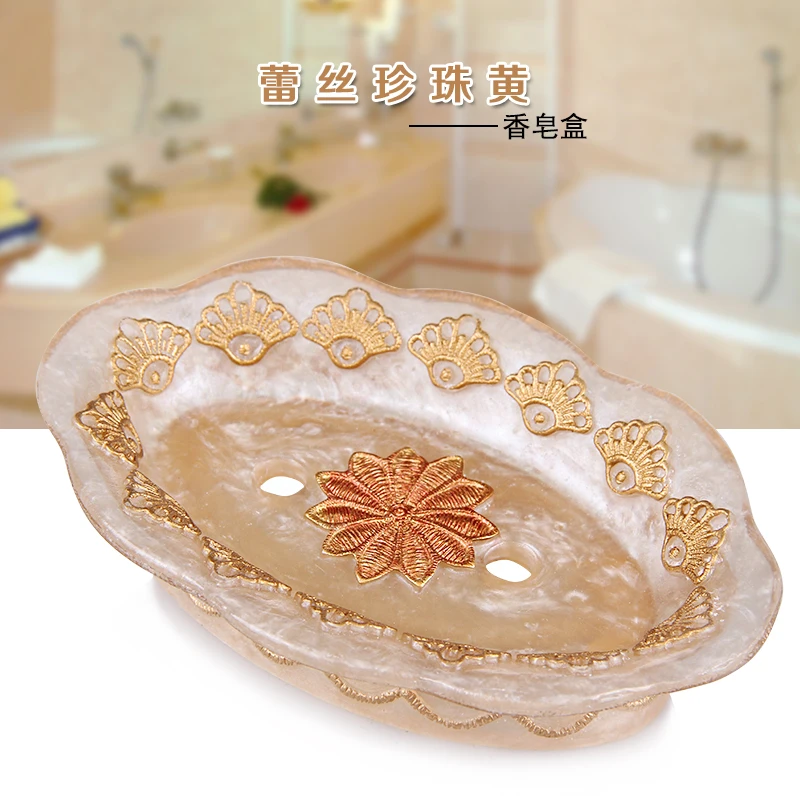 

Ou Yan soap soap box genuine factory direct European resin bathroom soap dish Lishui small soap box