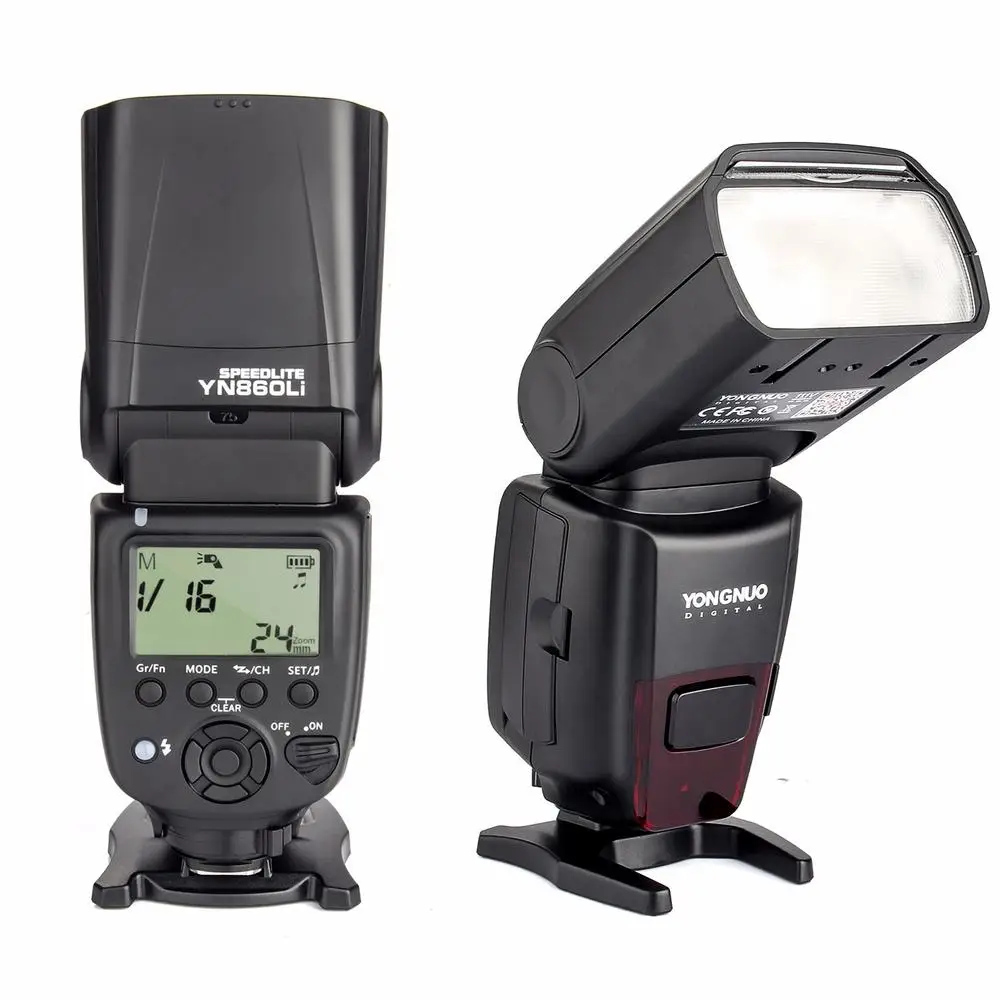 Беспроводная вспышка YONGNUO YN860Li Speedlite ЖК-дисплей литиевая батарея для Canon Nikon