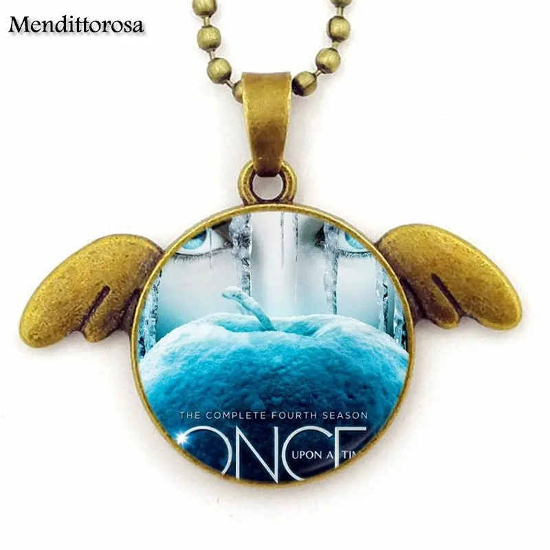 EJ Glaze Once Upon a Time для мужчин и женщин Новое поступление ожерелье стекло кабошон