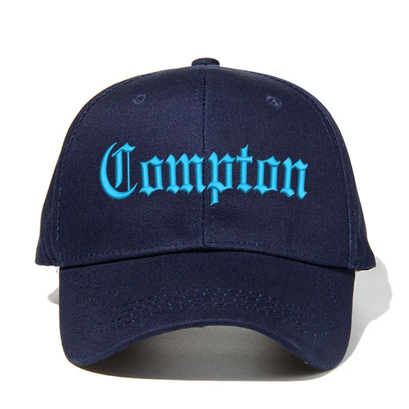 navy skyblue Compton, мужская бейсбольная кепка со старинной вышивкой, унисекс, хлопковая кепка для папы, летняя бейсболка, женская, на заказ, Прямая поставка - Цвет: navy skyblue