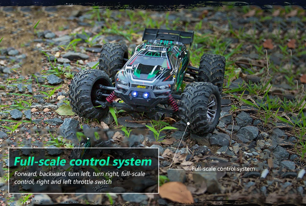 Лидер продаж дистанционного Управление игрушечные машинки RC 1/16 2,4G 4WD Прохладный светодиодный светильник RC автомобиль 36 км/ч Bigfoot внедорожные Monster Truck RTR игрушка