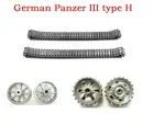 Henglong HL3849-1 116 немецкий Panzer III Тип H RC Танк металлические детали для модернизации трековстальной коробки передачмоторыметаллические главные шестерни