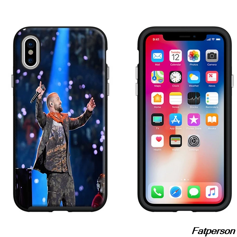 Джастин Тимберлейк черный мягкий Силиконовый ТПУ чехол для телефона Apple iPhone 8 8plus 7