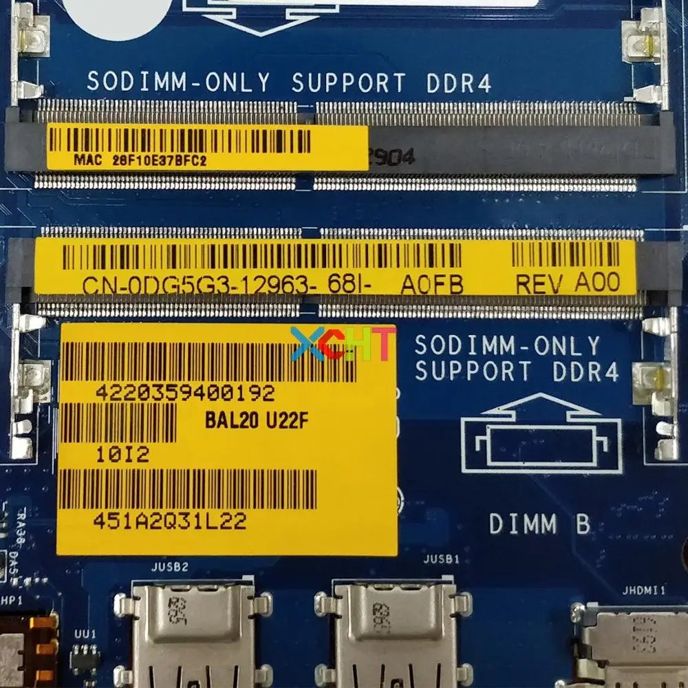 CN-0DG5G3 0DG5G3 DG5G3 w i5-7200U CPU BAL20 LA-D802P for Dell Inspiron 15 5567 5767 Laptop NoteBook PC Motherboard Mainboard | Компьютеры